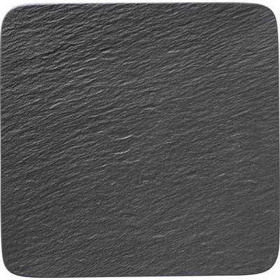 [14723] Bord plat 32.5x32.5cm The Rock Black 2680
