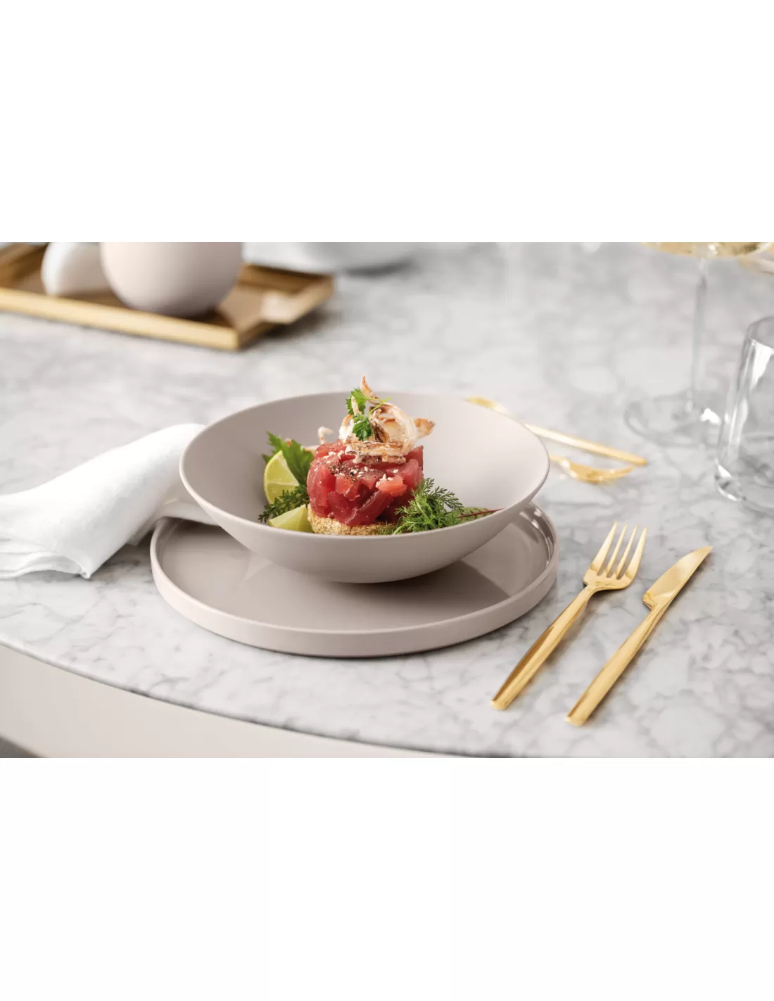 [52466] Kom 21.5cm Iconic beige mat 5902 - uitlopend