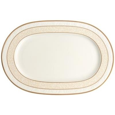 [55348] Schaal ovaal 35.0x24.0cm Ivoire 2960