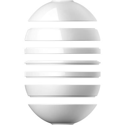 [57841] Servies Iconic La Boule Universal 7 delig White 9080