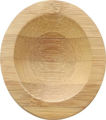 [13005] Serveerplateau bamboe rond 7.0x8.0cm Jomon 1