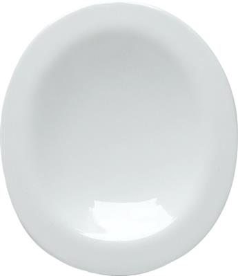 [13014] Serveerplateau porselein 7.0x8.0cm Jomon wit glans