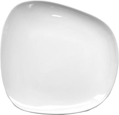 [52110] Bord plat org 26.0cm Yayoi wit glans