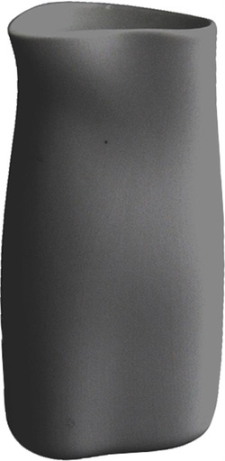 [54896] Melk/sauskan 7.5x6.0x(h)16.5cm Jelly zwart beltz