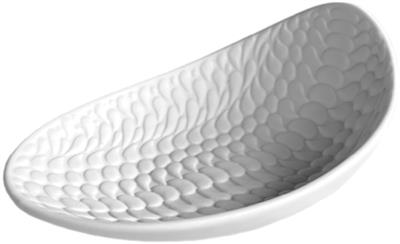 [54997] Schaaltje 12.0x9.0x(h)5.0cm Tears s wit mat