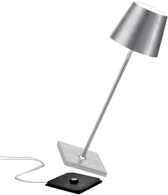 [48007] Tafellamp Led 38.0cm Poldina silver Leaf