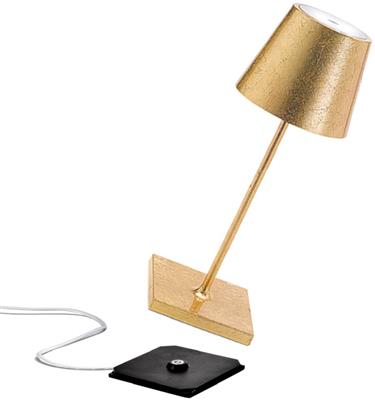 [48021] Tafellamp Led 30.0cm Poldina gold Leaf