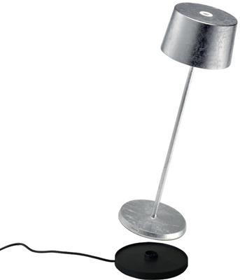 [48030] Tafellamp Led 35.0cm Olivia silver Leaf