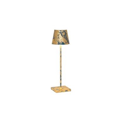 [53508] Tafellamp Led 27.5cm Poldina Micro gold Blu Craq