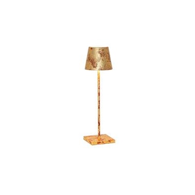 [53510] Tafellamp Led 27.5cm Poldina Micro gold Rosso Craq