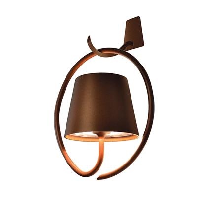 [53515] Hanglamp met Haakje 14.0cm Poldina Wall rust