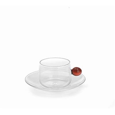 [53967] Kop met Schotel 12.0cl Bilia amber