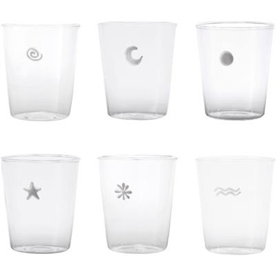 [54046] Set A 6 Tumbler 40.0cl Symbols