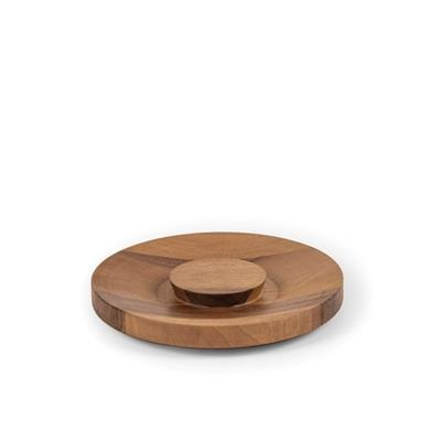 [52573] Deksel hout 20.7cm walnut Tilt