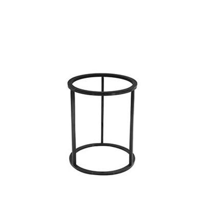 [52575] Buffetverhoger rond 21.8(h)26.5cm black Rvs Tilt