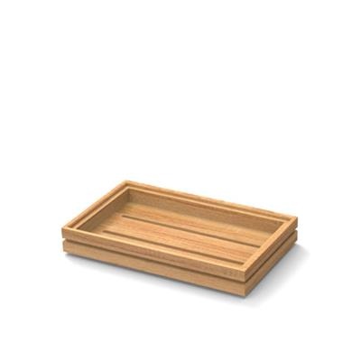 [52862] Houten tray 1/4GN (h)4.0cm oak Flow