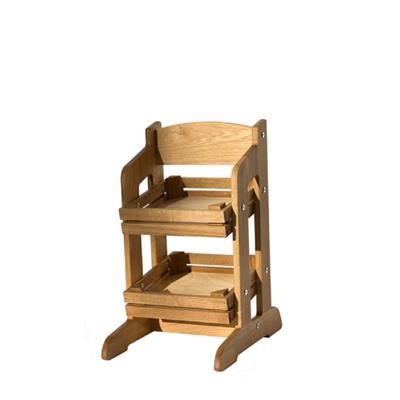 [52872] Buffetstandaard rechthoek 33.6x45.0(h)60.0cm oak Rustic
