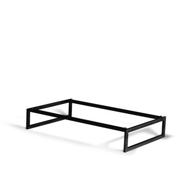 [53029] Buffetverhoger rechthoek 1/1GN(h)9.9cm Rvs black Flow