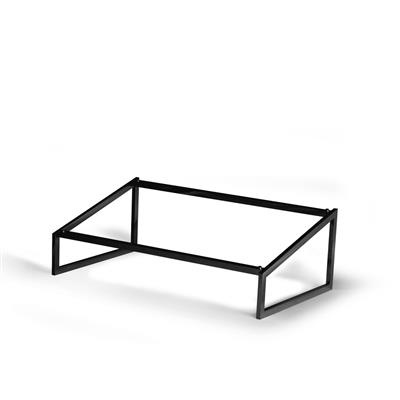[53032] Buffetverhoger rechthoek 1/1GN(h)18.2cm Rvs black Flow