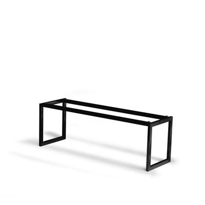 [53044] Buffetverhoger rechthoek 2/4GN(h)18.4cm Rvs black Flow