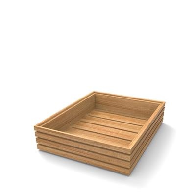 [53046] Houten tray 1/2GN (h)7.5cm oak Flow