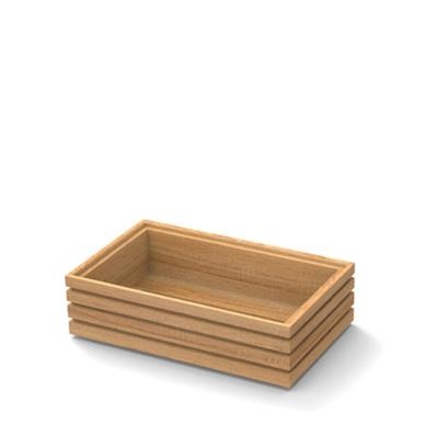 [53048] Houten tray 1/4GN (h)7.5cm oak Flow