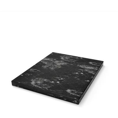 [53066] Serveerplateau 1/2GN Marble black/grey Flow