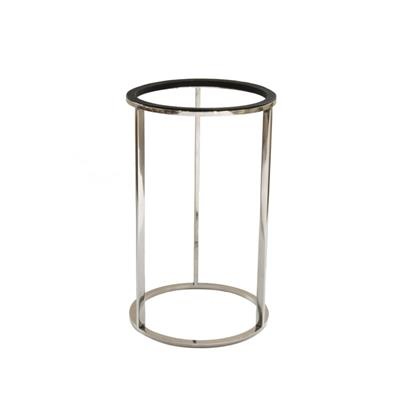 [53072] Buffetverhoger rond 21.8(h)26.5cm Rvs Tilt