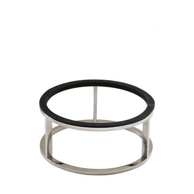 [53075] Buffetverhoger rond 21.8(h)9.5cm Rvs Tilt