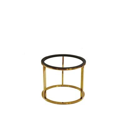 [53078] Buffetverhoger rond 21.8(h)18.0cm Messing Tilt