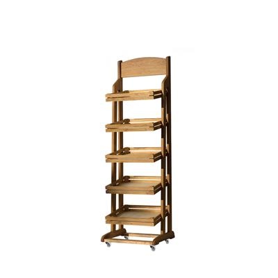 [53097] Buffetstandaard rechthoek 55.0x55.0(h)180.0cm oak Rustic
