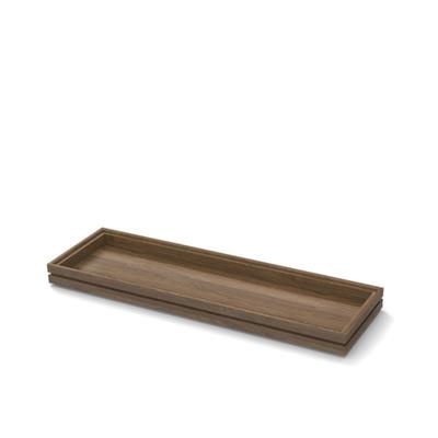 [53115] Houten tray 2/4GN (h)4.0cm walnut Flow