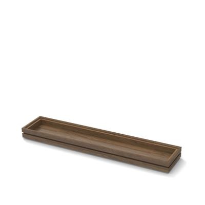 [53116] Houten tray 3/9GN (h)4.0cm walnut Flow
