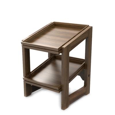 [53121] Buffetstandaard Double 1/2GN walnut Flow
