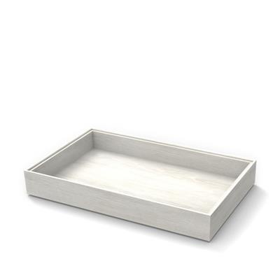 [53122] Houten tray 1/1GN (h)7.5cm white Flow
