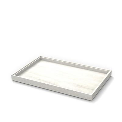 [53123] Houten tray 1/1GN (h)4.0cm white Flow
