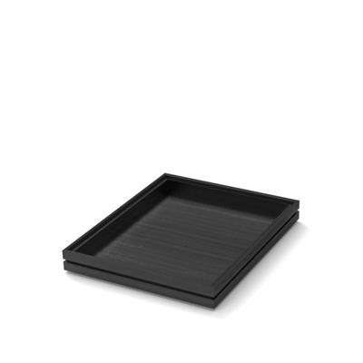 [53132] Houten tray 1/2GN (h)4.0cm black Flow