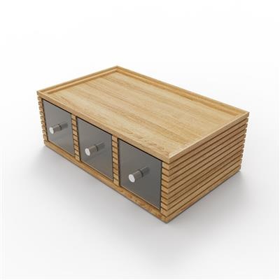 [53141] Brood krat 34.9x17.6x(h)19.0cm Triple oak Flow