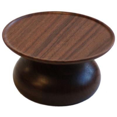 [54232] Buffetverhoger rond 15.7x(h)8.0cm walnut Small