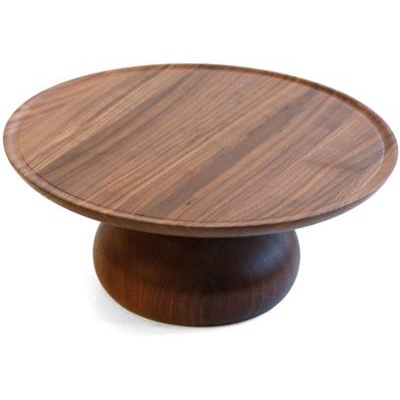 [54233] Buffetverhoger rond 32.0x(h)13.6cm walnut Medium