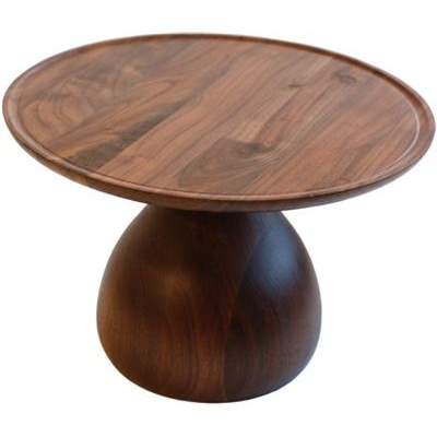 [54234] Buffetverhoger rond 32.0x(h)21.0cm walnut Large