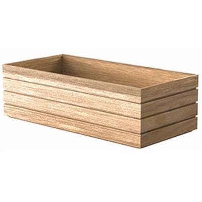 [55210] Houten tray 53.0x25.0x(h)16.0cm oak Through Flow