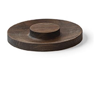 [58215] Deksel hout 11.6cm walnut Tilt