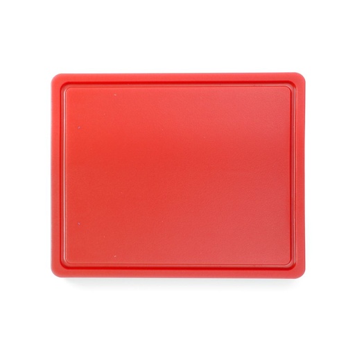 [0472] Snijplank 32.5x26.5x1.2cm rood met sapgeul