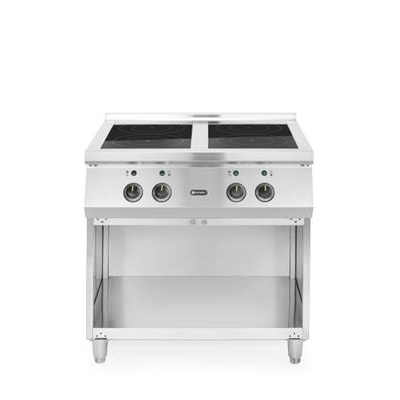 [52823] Inductiefornuis 4 pits z/deuren 400v hendi