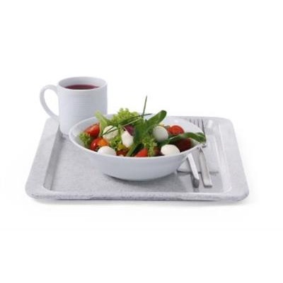 [5918] Dienblad rechthoek 1/2gngraniet polyester