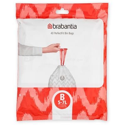 [55595] 40 st afvalzak PerfectFit 5-7l Brabantia code b
