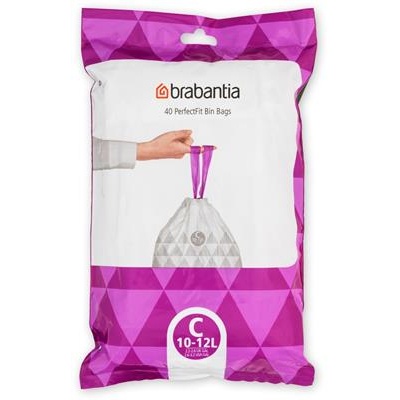 [55597] 40 st afvalzak PerfectFit 10-12l Brabantia code c