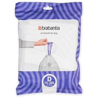 [55599] 40 st afvalzak PerfectFit 15-20l Brabantia code d