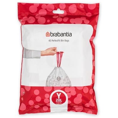 [55616] 40 st afvalzak PerfectFit 20.0l Brabantia code y